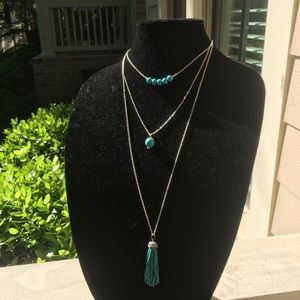 Peabeads signature 3-layer necklace